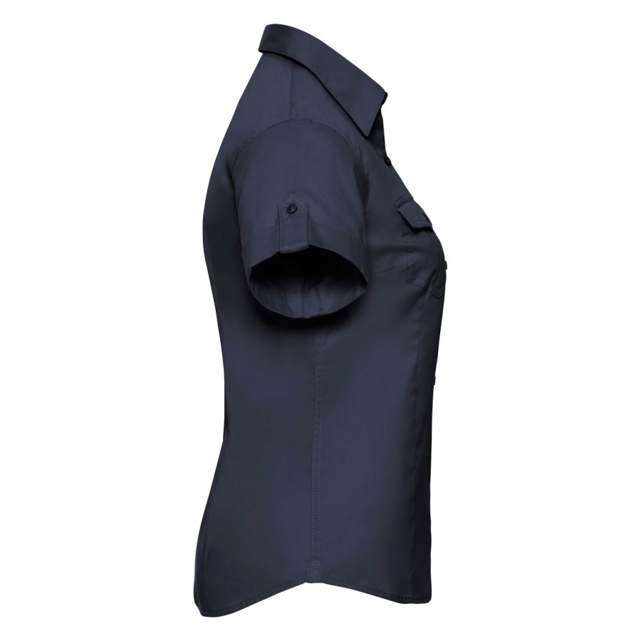 RUSSELL women's shirt with sleeves rolled up ROLL SLEEVE TWILL