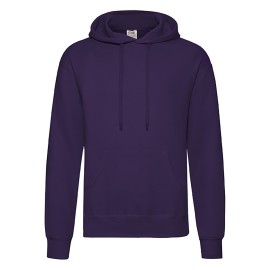 Fruit of the Loom, Classic Hooded Sweat, Men's Hooded Sweatshirt, Purple, XL
