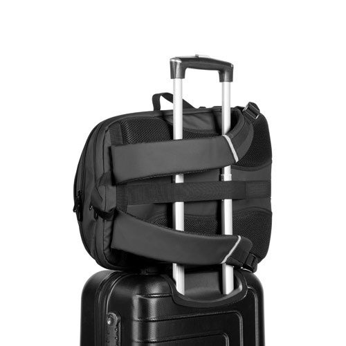 KAMPALA. Ranac za laptop od 900D recikliranog poliestera visoke gustine, sa vodootpornim premazom i postavom od recikliranog poliestera 210D 17'3"