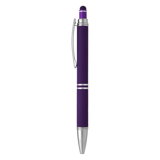 LUVIA, metal "touch" ball pen, purple