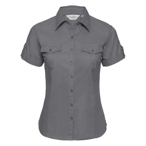 RUSSELL women's shirt with sleeves rolled up ROLL SLEEVE TWILL