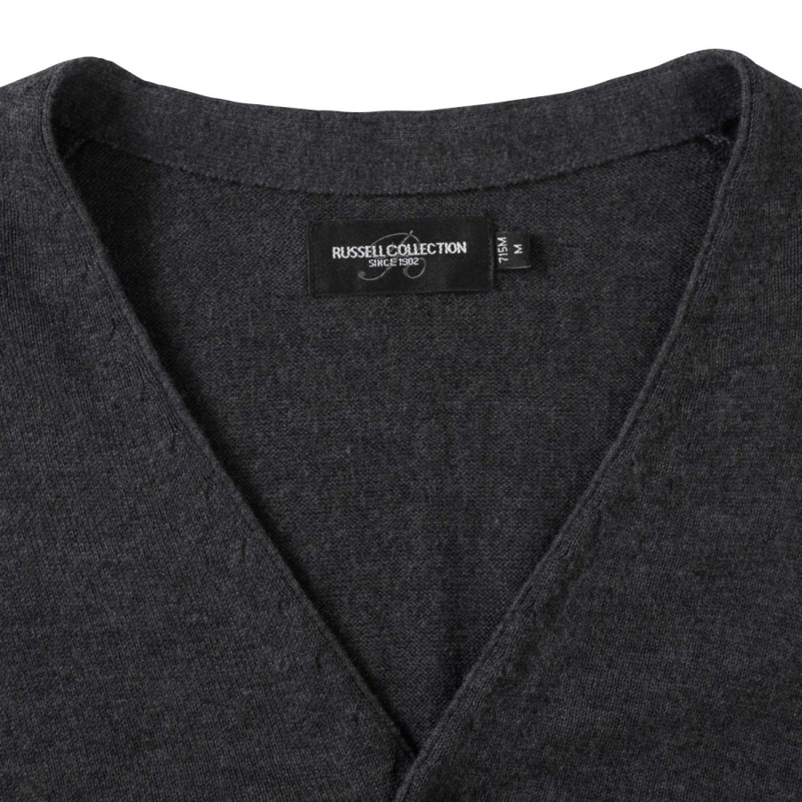 RUSSEL Men's Hooded V-neck Cardigan