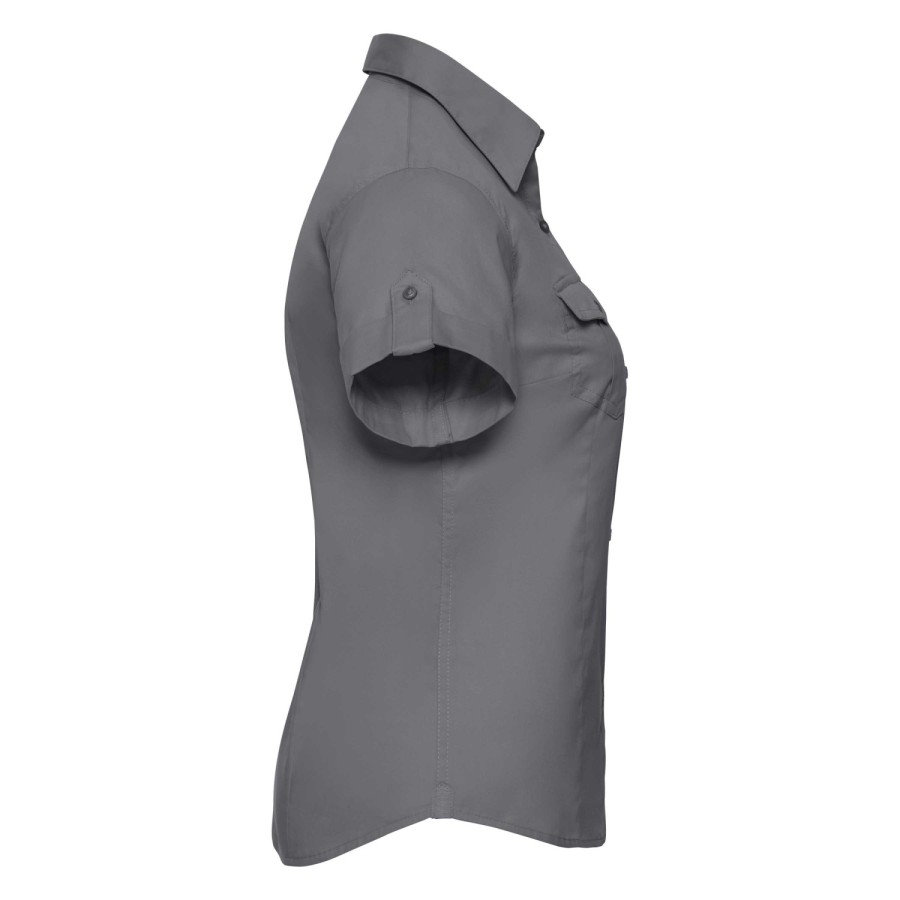 RUSSELL women's shirt with sleeves rolled up ROLL SLEEVE TWILL