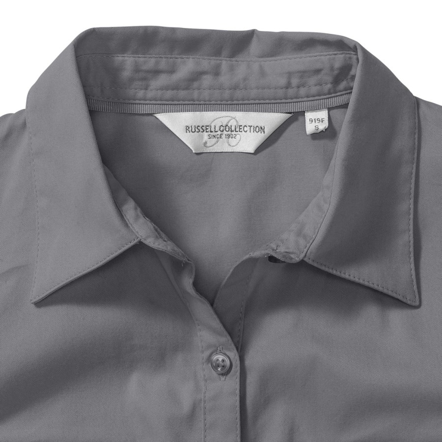 RUSSELL women's shirt with sleeves rolled up ROLL SLEEVE TWILL