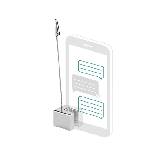 WAKSMAN. Memo clip with smartphone support