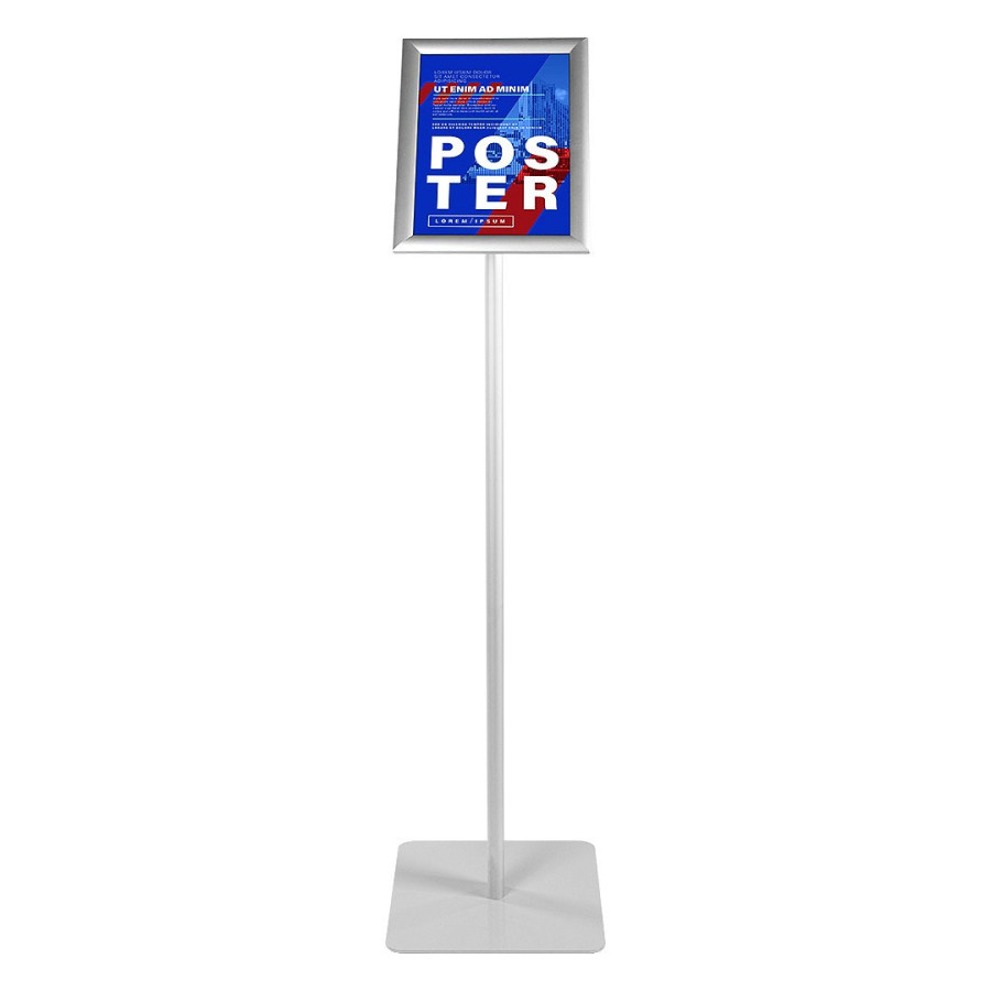INFO MENU BOARD A4, aluminum poster stand, silver