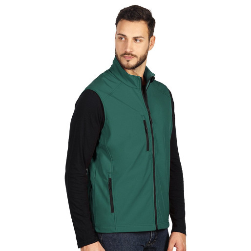 SKIPPER VEST, softshell bodywarmer, green