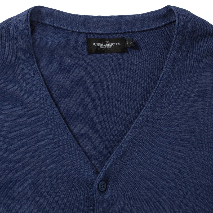 RUSSEL Men's Hooded V-neck Cardigan