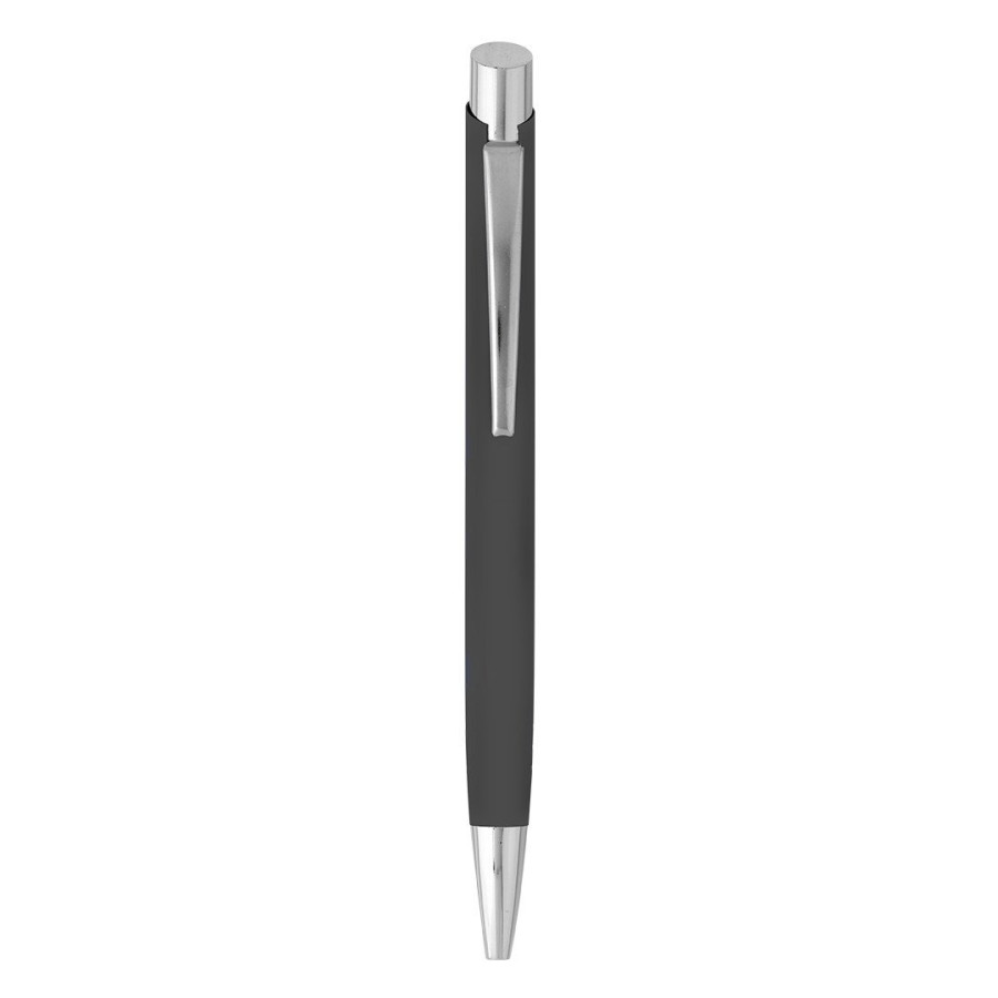 HARMONY SOFT, metal ball pen in metal gift tube, gray