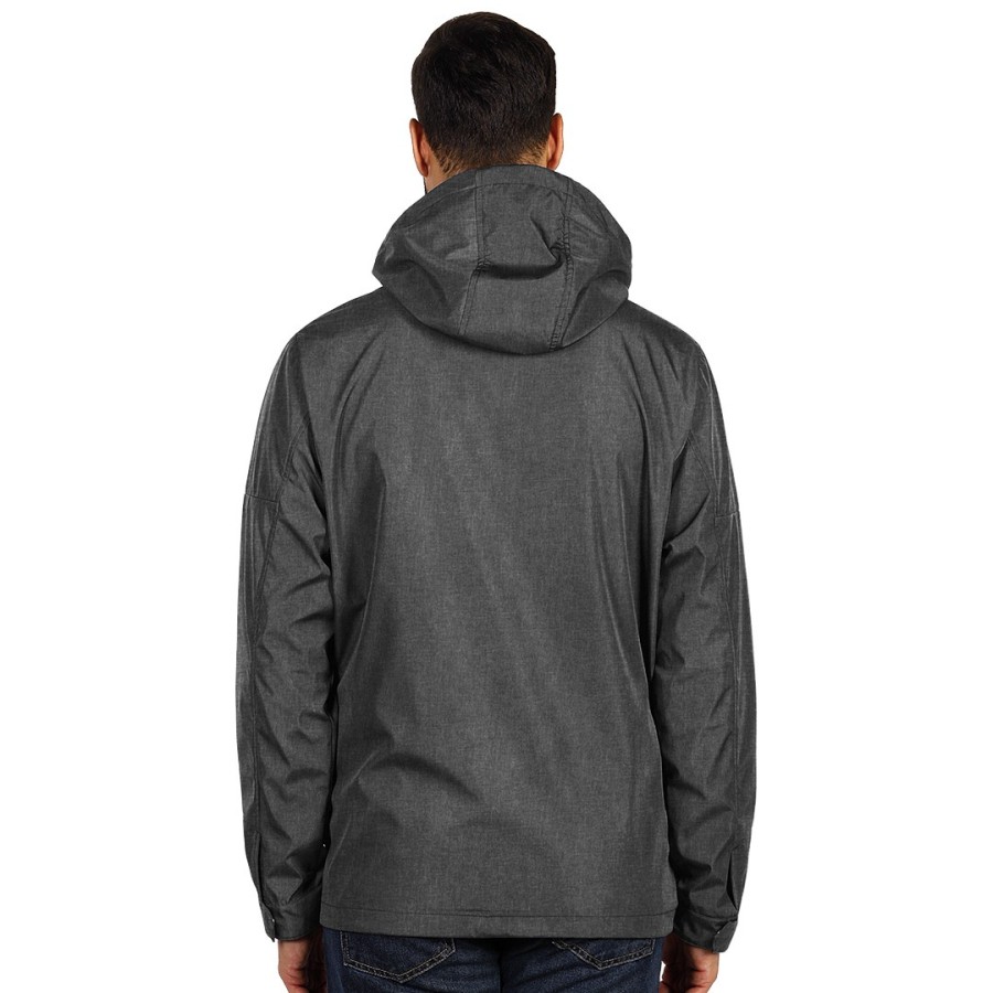 PACIFIC, softshell hooded jacket, ash