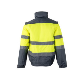 VL JUPITER LARGE. Two-tone padded jacket (180g/m²) in polyester (100%), with PU coating