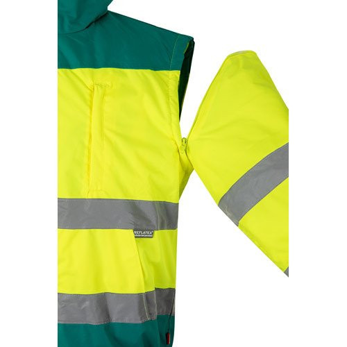 VL JUPITER LARGE. Two-tone padded jacket (180g/m²) in polyester (100%), with PU coating