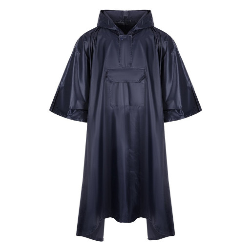 PONCHO, waterproof raincoat, blue