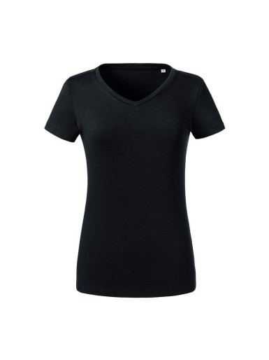 Russell,Ladies' Pure Organic V-Neck T