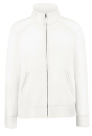 Fruit of the Loom, Ladies Premium Sweat Jacket, ženski duks sa cibzarom, bela , L