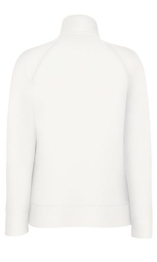 Fruit of the Loom, Ladies Premium Sweat Jacket, women's sweatshirt, white, L