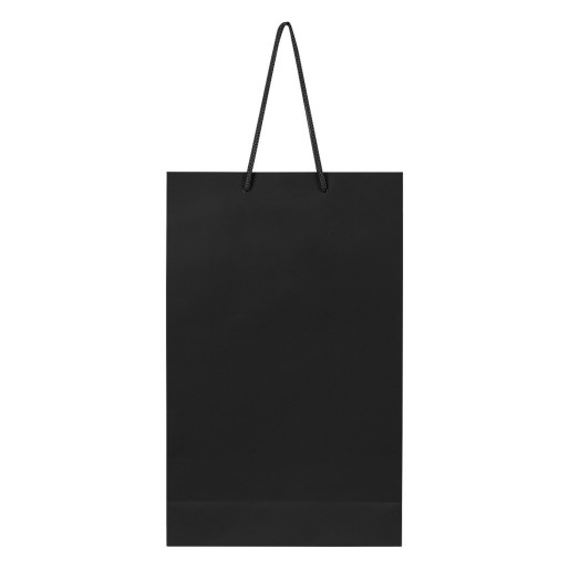 DINA, papirna kesa, mat laminirana, crna