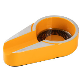 HECTOR, metal ashtray, yellow