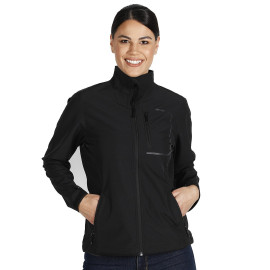 RALLY WOMEN, women's softshell jacket, black