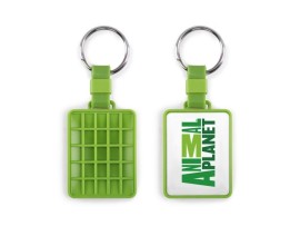 DOMINGO, plastični privezak za ključeve, svetlo zeleni
