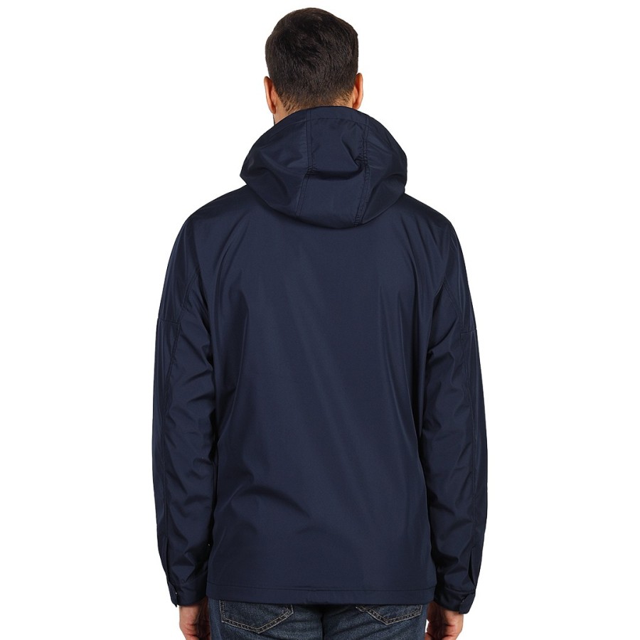 PACIFIC, softshell hooded jacket, blue