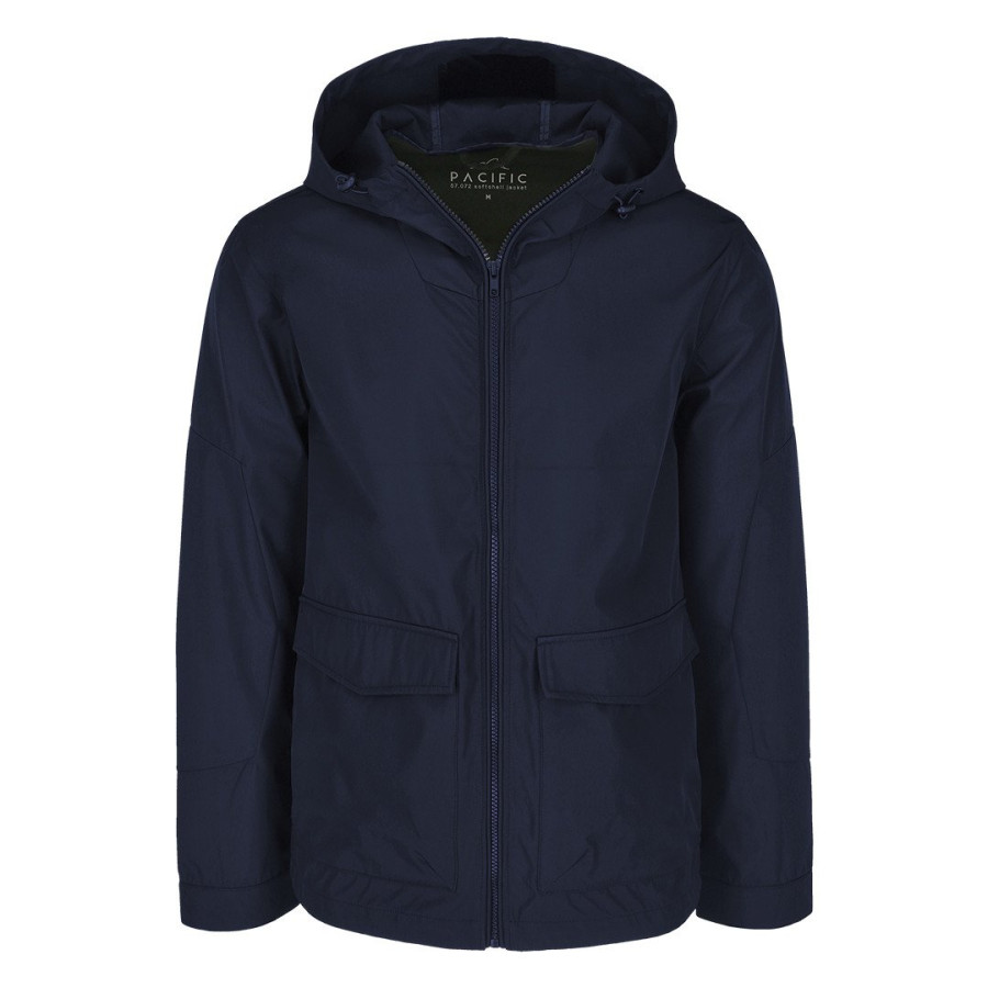 PACIFIC, softshell hooded jacket, blue