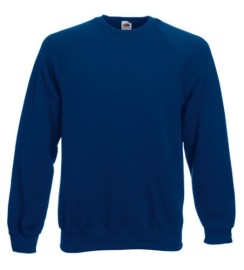 Fruit of the Loom, Classic Raglan Sweat, Classic Men's Sweatshirt, Luggage,, L