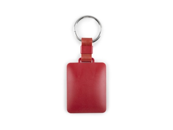 DOMINGO, plastic keyring, red