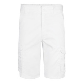 VL HEBE. Multi-pocket stretch Bermuda shorts (240g/m²), in cotton (46%), EME (38%) and polyester (16%)