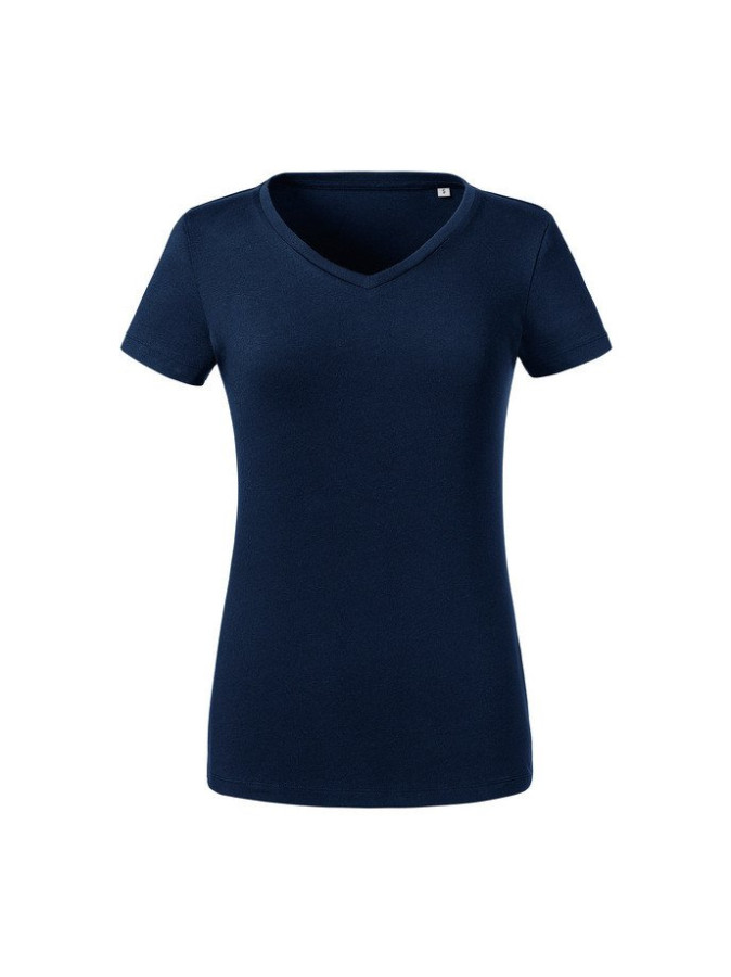 Russell,Ladies' Pure Organic V-Neck T