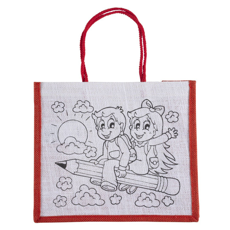 CHICO, bag with crayons, red