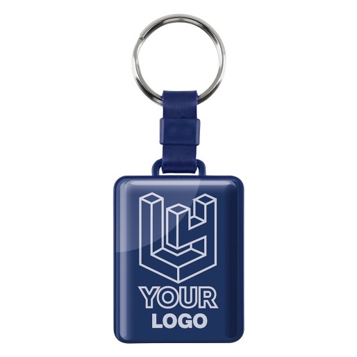 DOMINGO, plastični privezak za ključeve, plavi