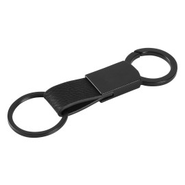 RAVEN, metal keyholder with carabiner, black