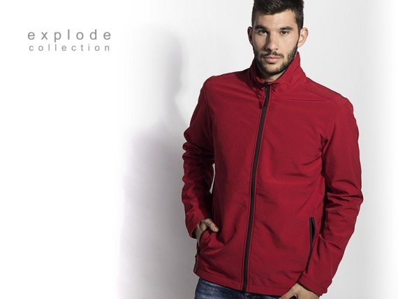 NERO, unisex softshell jacket, red