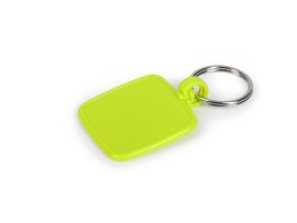PIATTO, plastični privezak za ključeve, svetlo zeleni