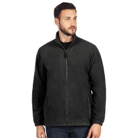 POLARIS, dukserica od brušenog flisa, tamno siva