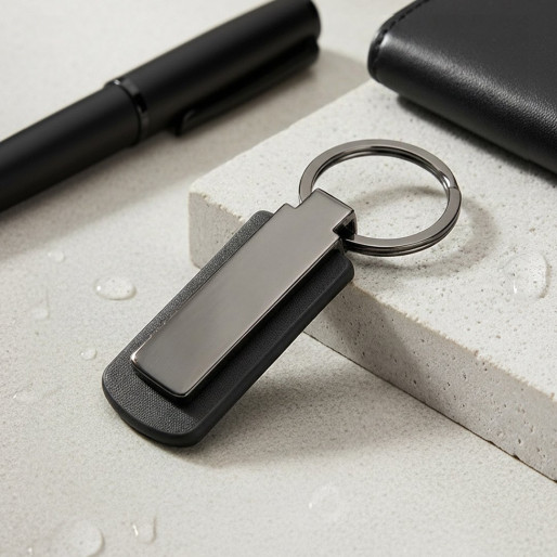 CHARCOAL, metal key holder black