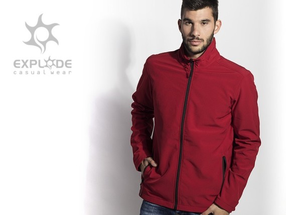 NERO, men's soft jacket, red