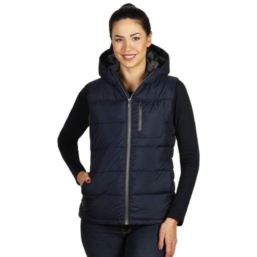 STORM LADY, women’s padded winter vest, blue
