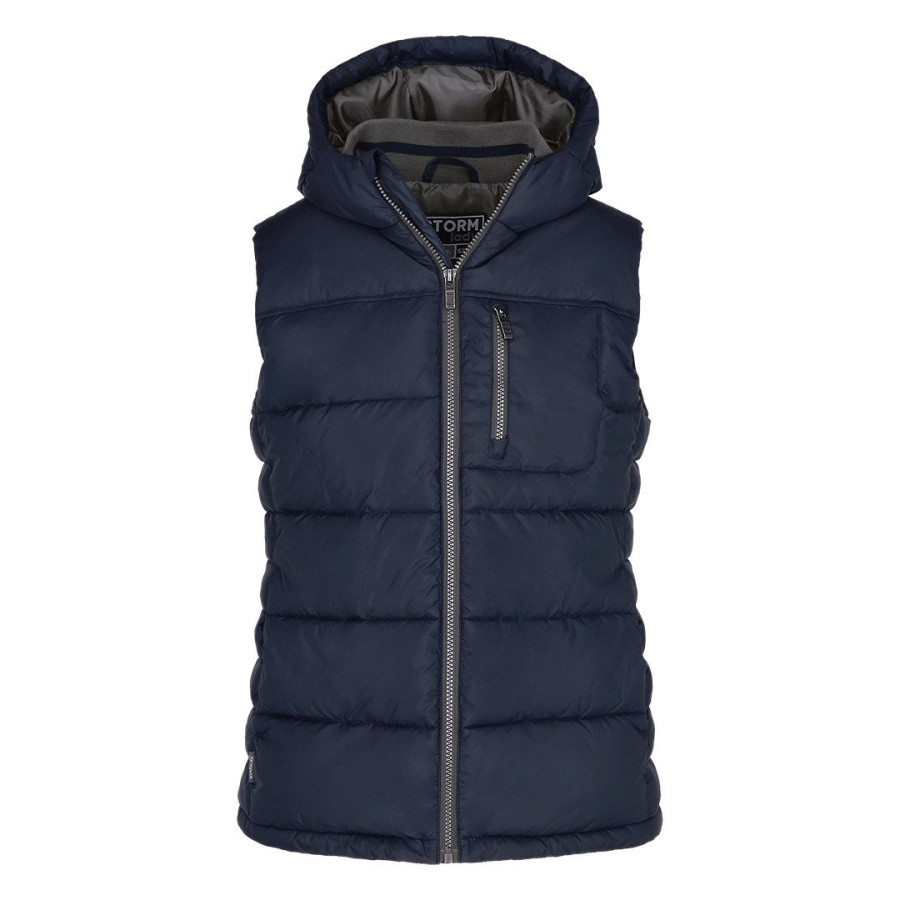 STORM LADY, women’s padded winter vest, blue