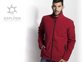 NERO, men's soft jacket, red