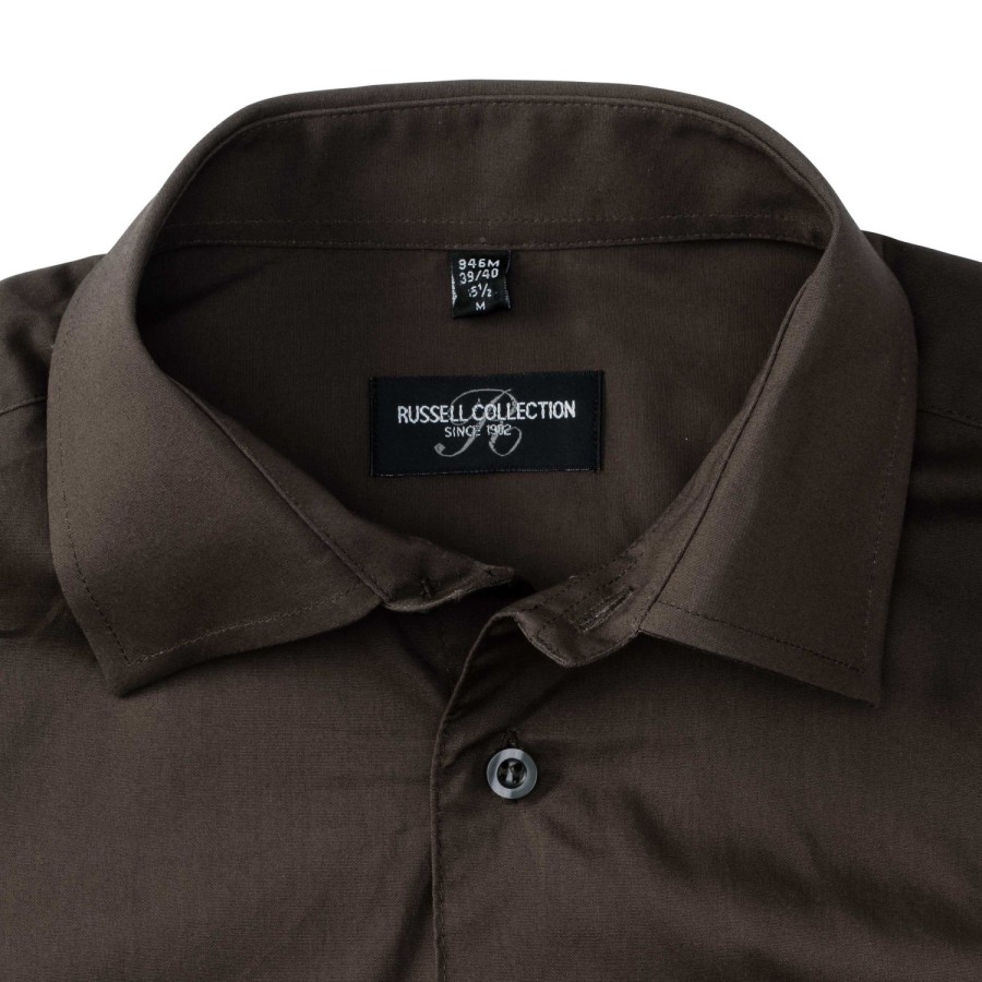 RUSSELL men's long-sleeved shirt FITTED