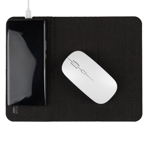 TWIST PAD, mouse pad and wireless charger, 15w, black