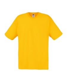 Fruit of the Loom, Original T, men's cotton T-shirt, sunflower yellow, M