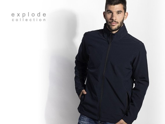 NERO, unisex softshell jacket, blue