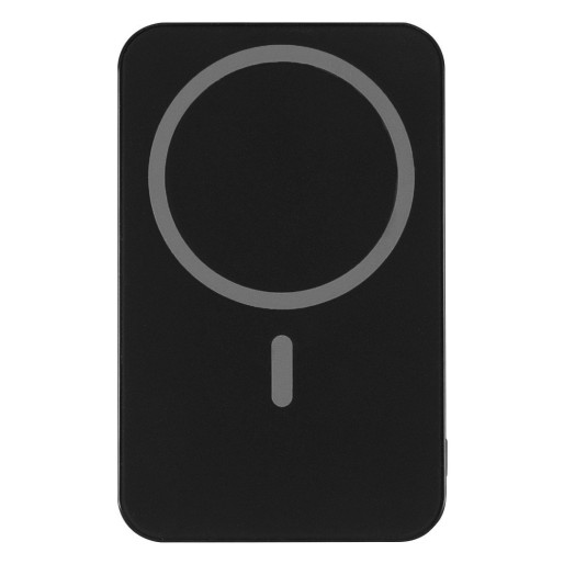 VEKTOR PD, power bank with magnet 5.000 mah, wireless charger, 15w, black