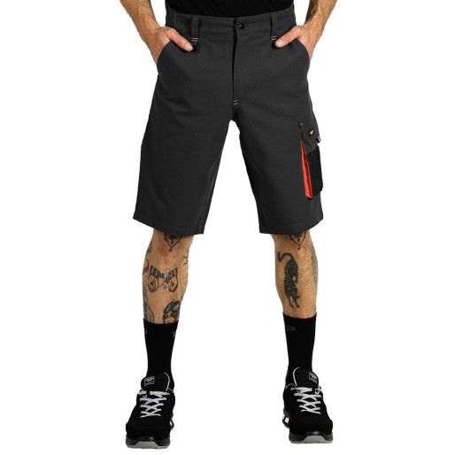 HAMMER STRETCH BERMUDA, workwear bermuda, dark gray