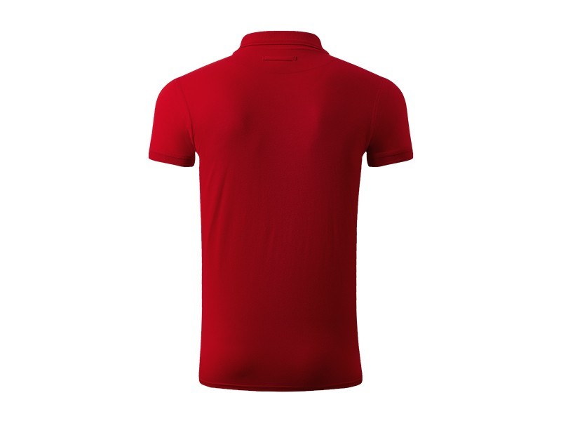 CARBON, short-sleeved heavyweight workwear polo shirt, 60% cotton, 40% polyester, red