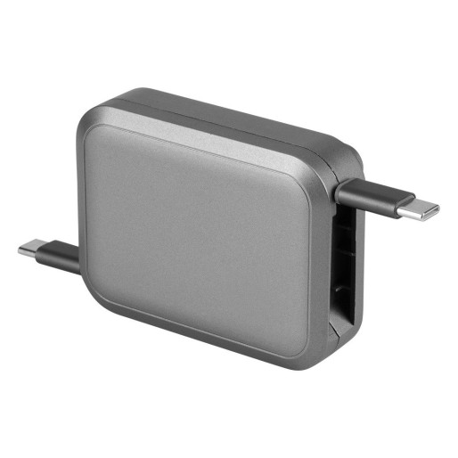 TROJAN 100W 6IN1, type-c charging and data cable, with mobile phone holder, 6 in 1, 100w, silver