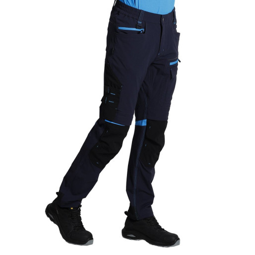 PANTHER PANTS W, elastic work pants, blue